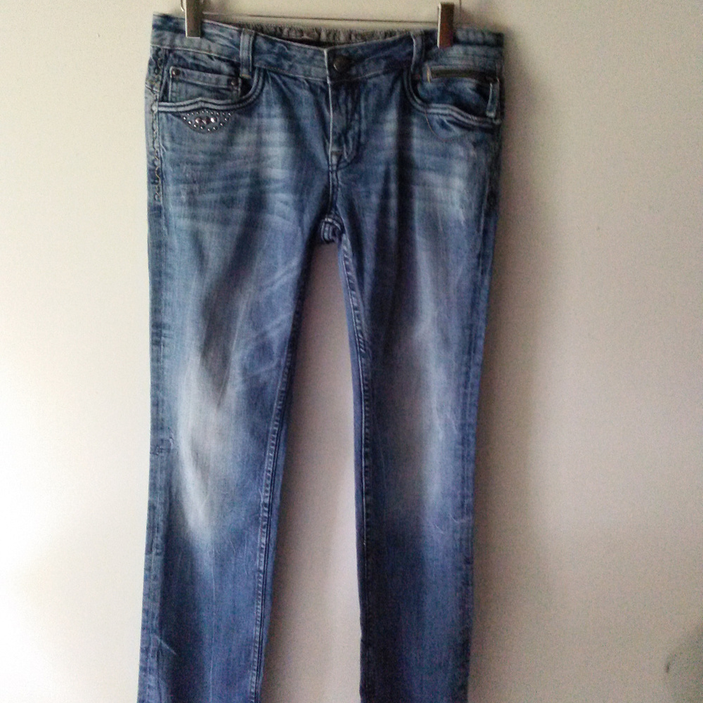 ReRock for Express Light Wash Straight Leg Jeans 6